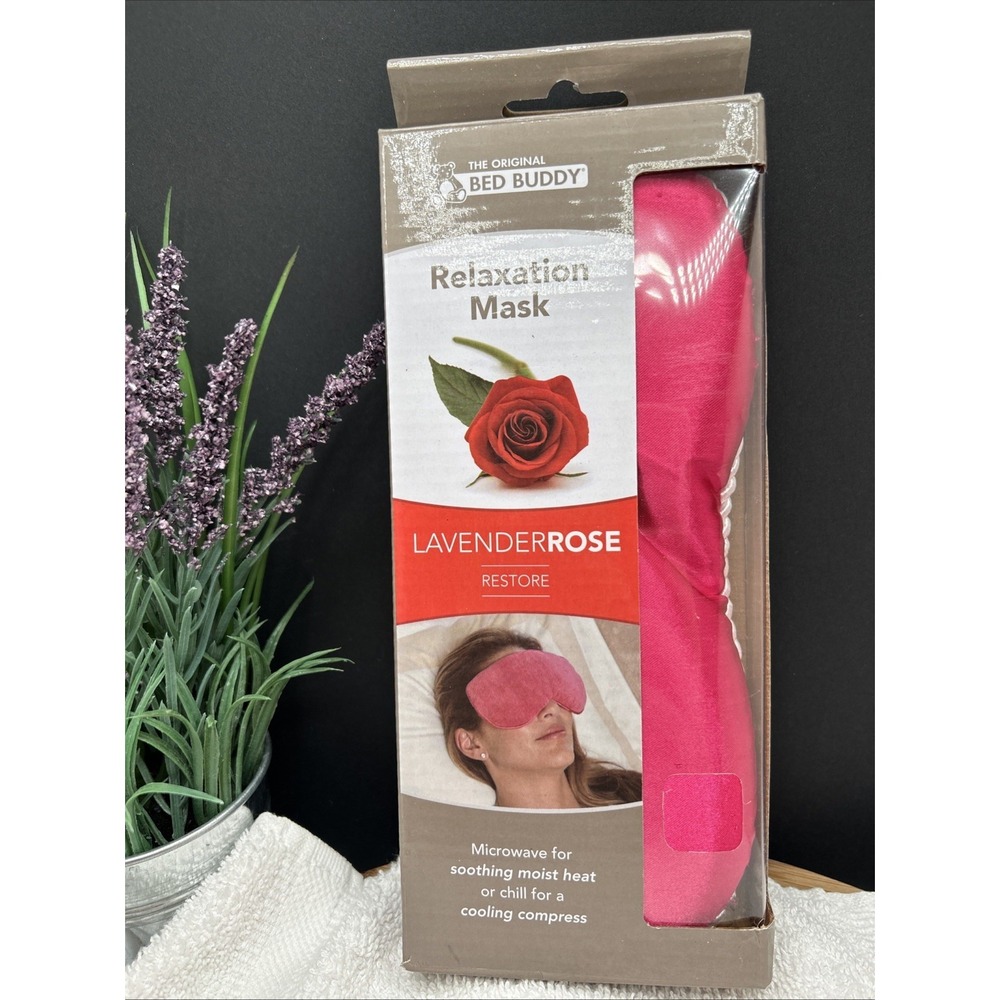 Bed Buddy Aromatherapy Moist Heat Neck Wrap Lavender & Rose 19"x 5" NEW in BOX
